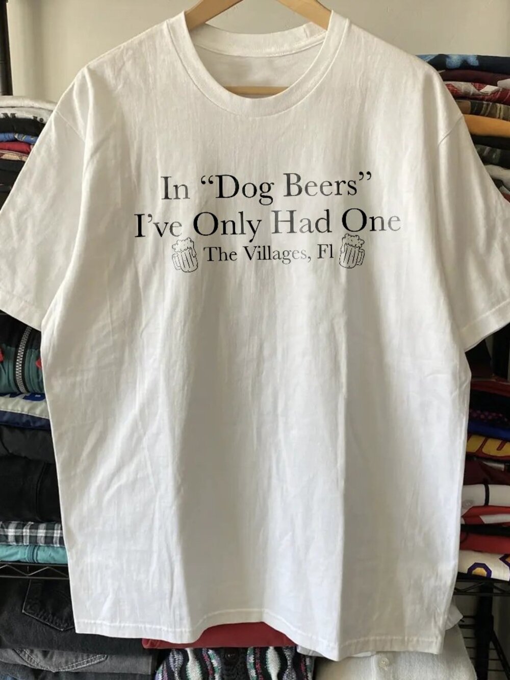 Dog Years Washed White Tee